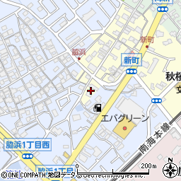 大阪府貝塚市新町15周辺の地図