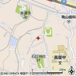 広島県東広島市高屋町中島1114周辺の地図