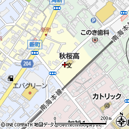 大阪府貝塚市新町3-4周辺の地図