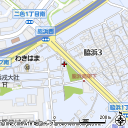 大阪府貝塚市脇浜3丁目27-16周辺の地図