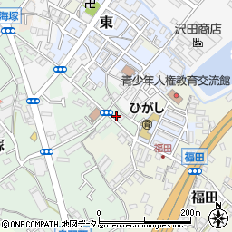 大阪府貝塚市海塚24周辺の地図