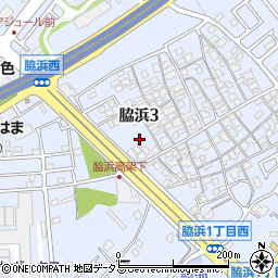 大阪府貝塚市脇浜3丁目20-30周辺の地図