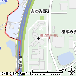 大阪産業技術研究所（地方独立行政法人）　総合受付周辺の地図