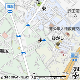 貝塚市立　ひと・ふれあいセンター周辺の地図