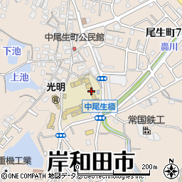岸和田市立光明小学校周辺の地図