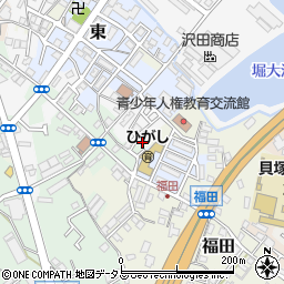 大阪府貝塚市福田2周辺の地図