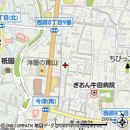 広島県広島市安佐南区西原8丁目23周辺の地図