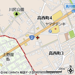 はま寿司福山高西店周辺の地図