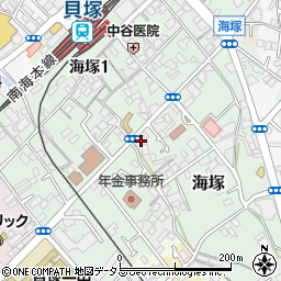 大阪府貝塚市海塚224-6周辺の地図