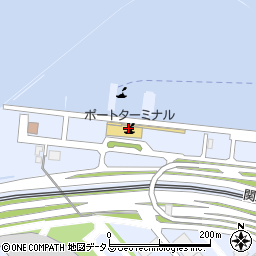 関西国際空港ポートターミナル（神戸－関空ベイ・シャトル）周辺の地図