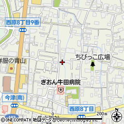 広島県広島市安佐南区西原8丁目19周辺の地図