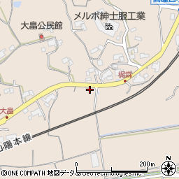 広島県東広島市高屋町大畠79周辺の地図