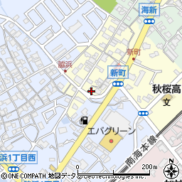 大阪府貝塚市新町11-18周辺の地図