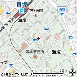 大阪府貝塚市海塚224-5周辺の地図