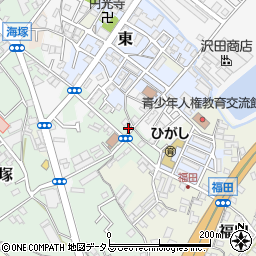 大阪府貝塚市海塚10-1周辺の地図