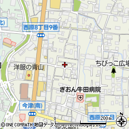 広島県広島市安佐南区西原8丁目21周辺の地図