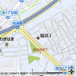 大阪府貝塚市脇浜3丁目20-18周辺の地図