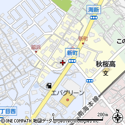 大阪府貝塚市新町11-11周辺の地図