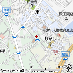 大阪府貝塚市海塚10周辺の地図