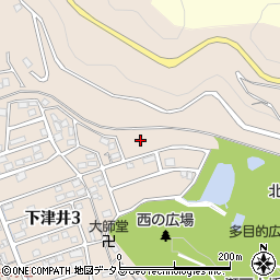 下津井西公園周辺の地図