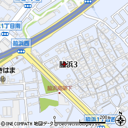 大阪府貝塚市脇浜3丁目20-21周辺の地図