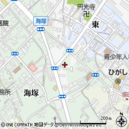 大阪府貝塚市海塚18周辺の地図
