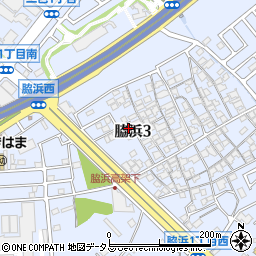 大阪府貝塚市脇浜3丁目20-25周辺の地図