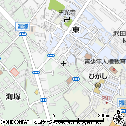 大阪府貝塚市海塚12周辺の地図