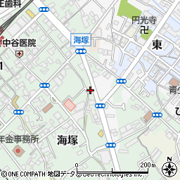 大阪府貝塚市海塚81周辺の地図