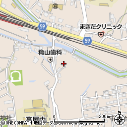 広島県東広島市高屋町中島810周辺の地図