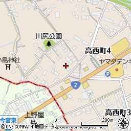 広島県福山市高西町川尻3894周辺の地図