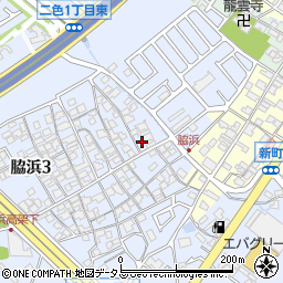 大阪府貝塚市脇浜3丁目11-6周辺の地図