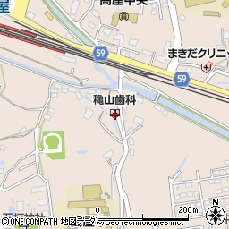 広島県東広島市高屋町中島753周辺の地図