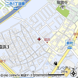 大阪府貝塚市脇浜3丁目11-2周辺の地図