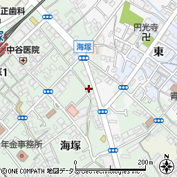 大阪府貝塚市海塚83周辺の地図