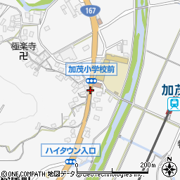 加茂小学校前周辺の地図