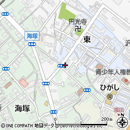 大阪府貝塚市海塚14周辺の地図
