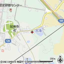 奈良県高市郡高取町田井庄154周辺の地図