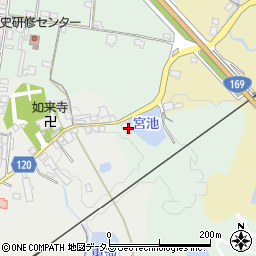 奈良県高市郡高取町田井庄153周辺の地図