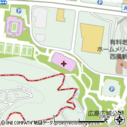 広島広域公園テニスコート周辺の地図