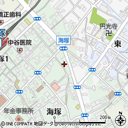 大阪府貝塚市海塚82周辺の地図