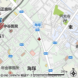 大阪府貝塚市海塚83-1周辺の地図