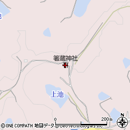 箸蔵神社周辺の地図