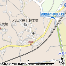 広島県東広島市高屋町大畠473周辺の地図