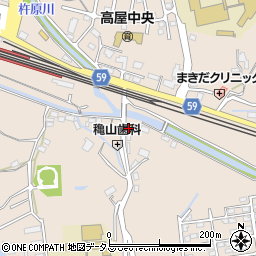 広島県東広島市高屋町中島818周辺の地図