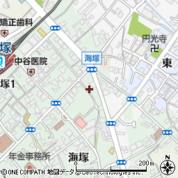 大阪府貝塚市海塚84周辺の地図