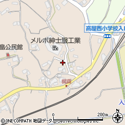 広島県東広島市高屋町大畠443周辺の地図