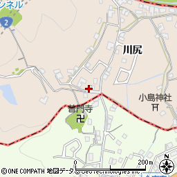広島県福山市高西町川尻4162-2周辺の地図