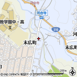 大阪府河内長野市河合寺104-13周辺の地図