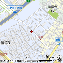 大阪府貝塚市脇浜3丁目11-37周辺の地図